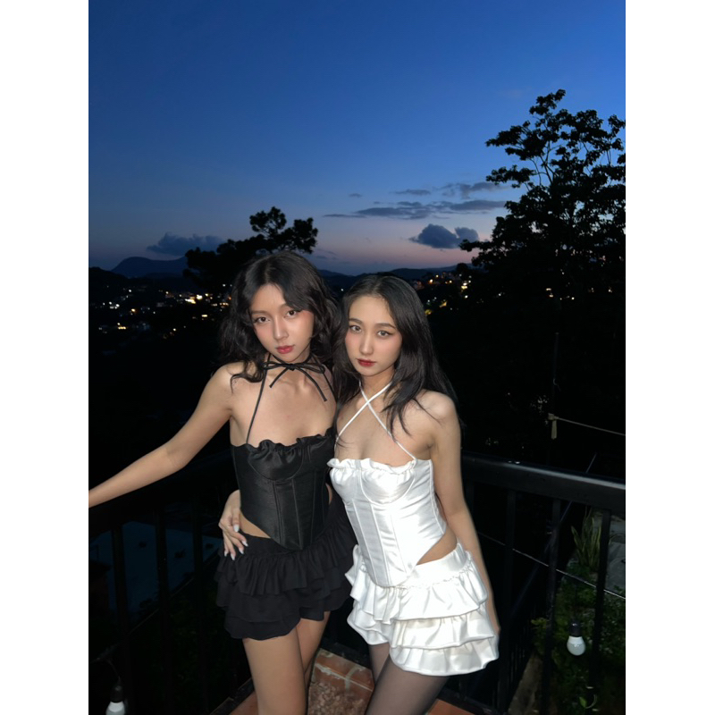 Váy quần ngắn tầng Daisy Healing