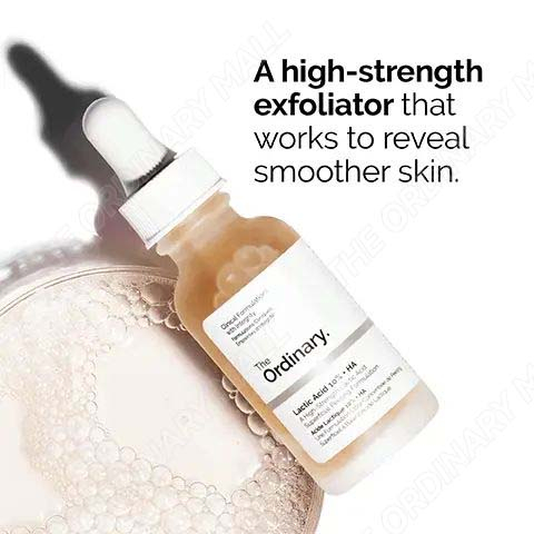 Serum the Ordinary Tẩy Da Chết Mụn Đầu Đen Tinh Chất Lactic Acid 10% + HA Mực Toner