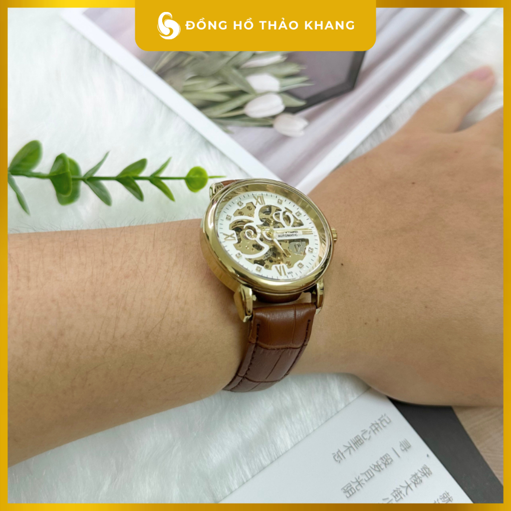 Đồng hồ nam cơ lộ máy Tevise Kim phát quang - Chính hãng BH12 tháng