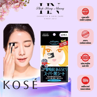 Giấy thấm dầu KOSE SOFTYMO than hoạt tính 60 tờ của Nhật Bản chính hãng - SHOP HỒNG NHUNG