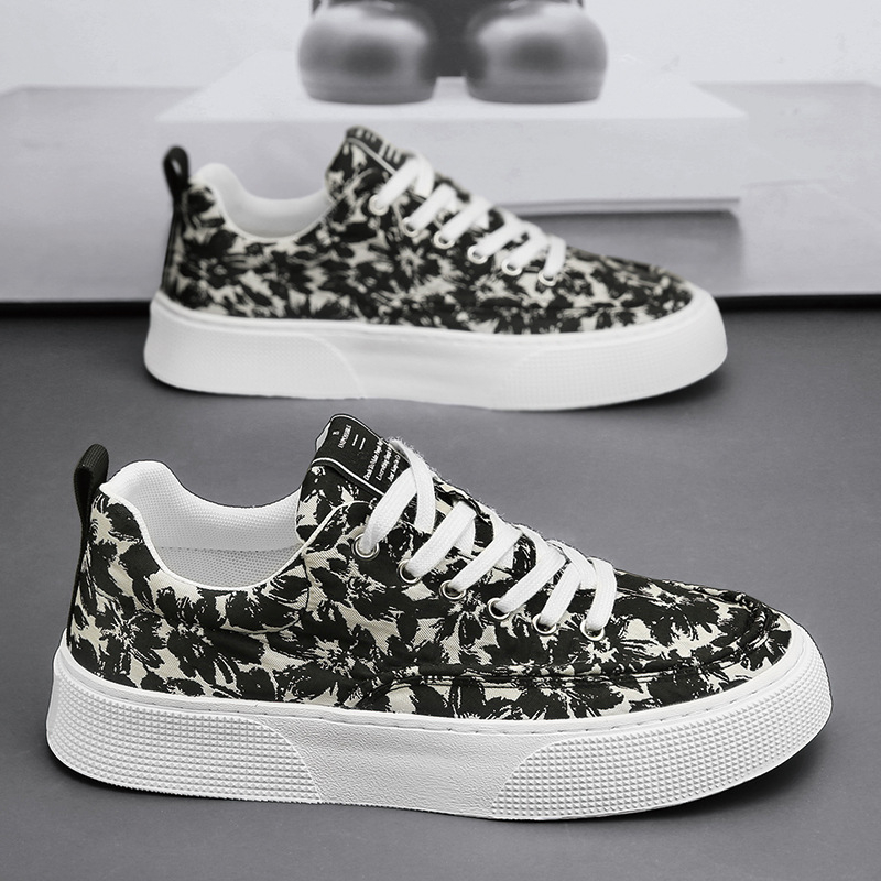 Giày Sneaker Nam, Giày Nam Vải Canvas Cao Cấp 2024