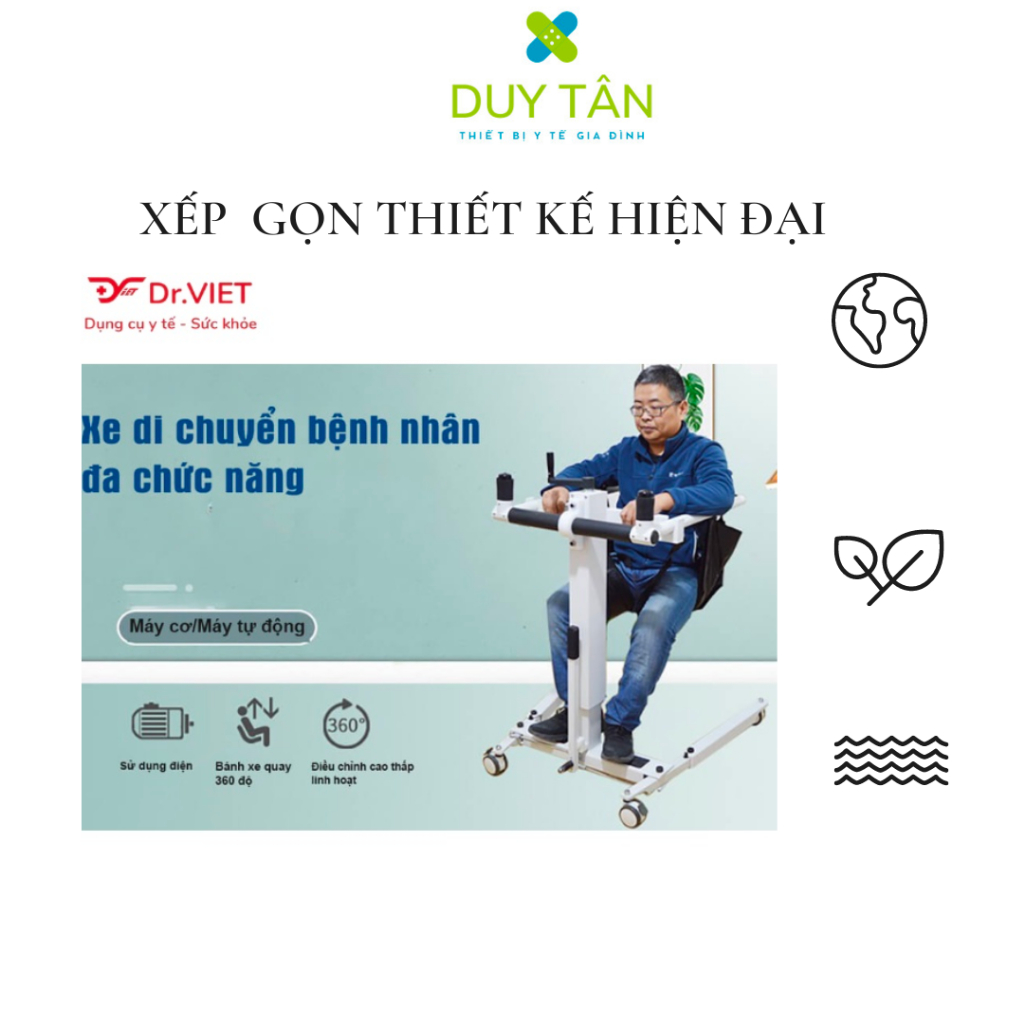 Xe di chuyển bệnh nhân LUCASS ECLIP X2/X29 Chính hãng- Hỗ trợ việc đi lại cho người bệnh, có bô vệ sinh