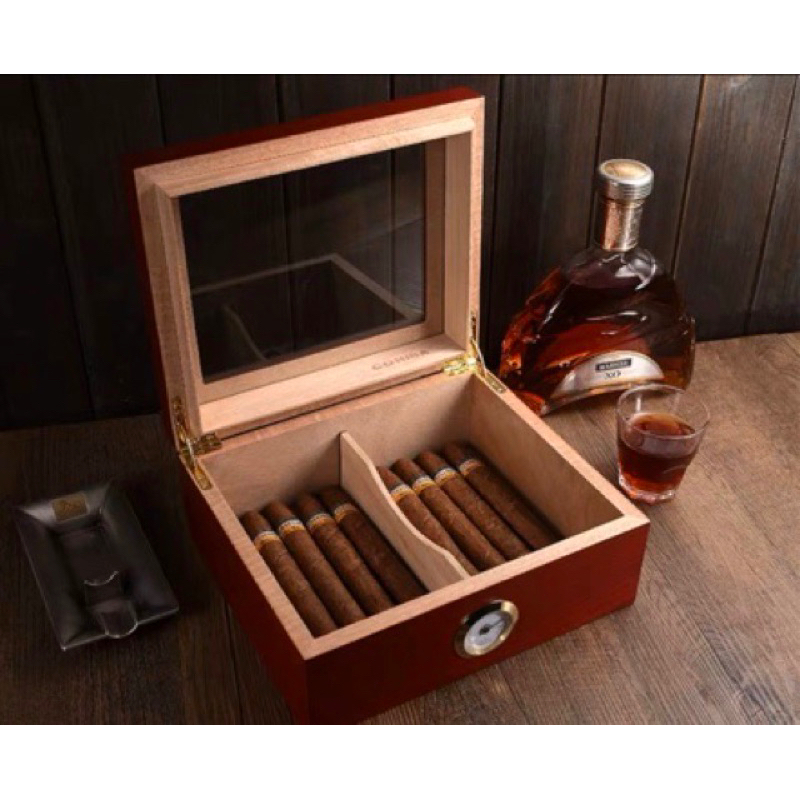 Hộp gỗ Humidor tuyết tùng size to