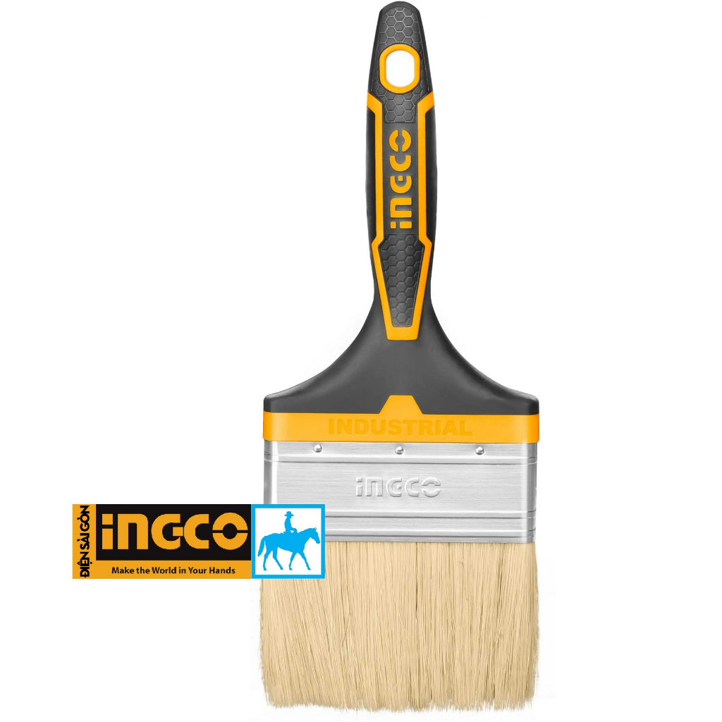 Ọ Sơn 4inch 100mm dầy cọ 20mm Dài lông 70mm Ceiling Brush Ingco CHPTB8704