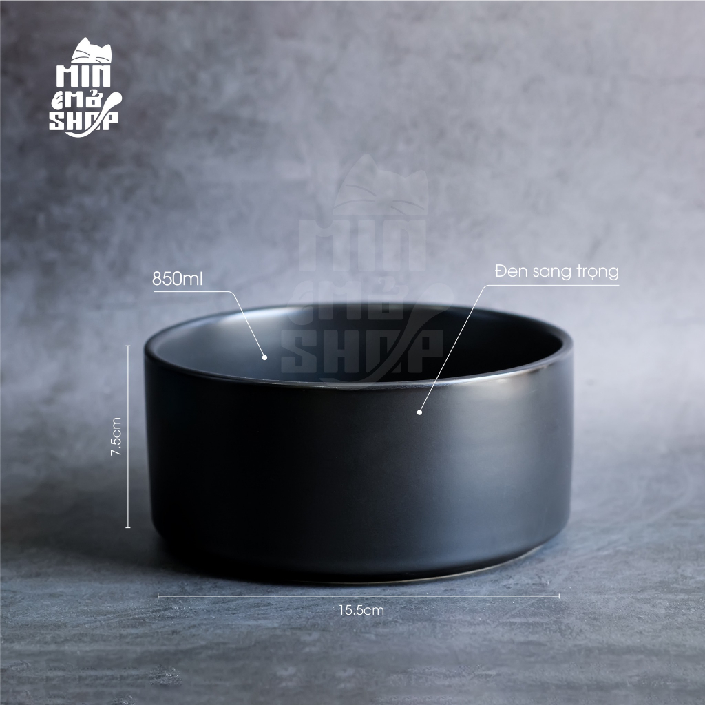 Bát ăn bằng sứ cho chó mèo 850ml