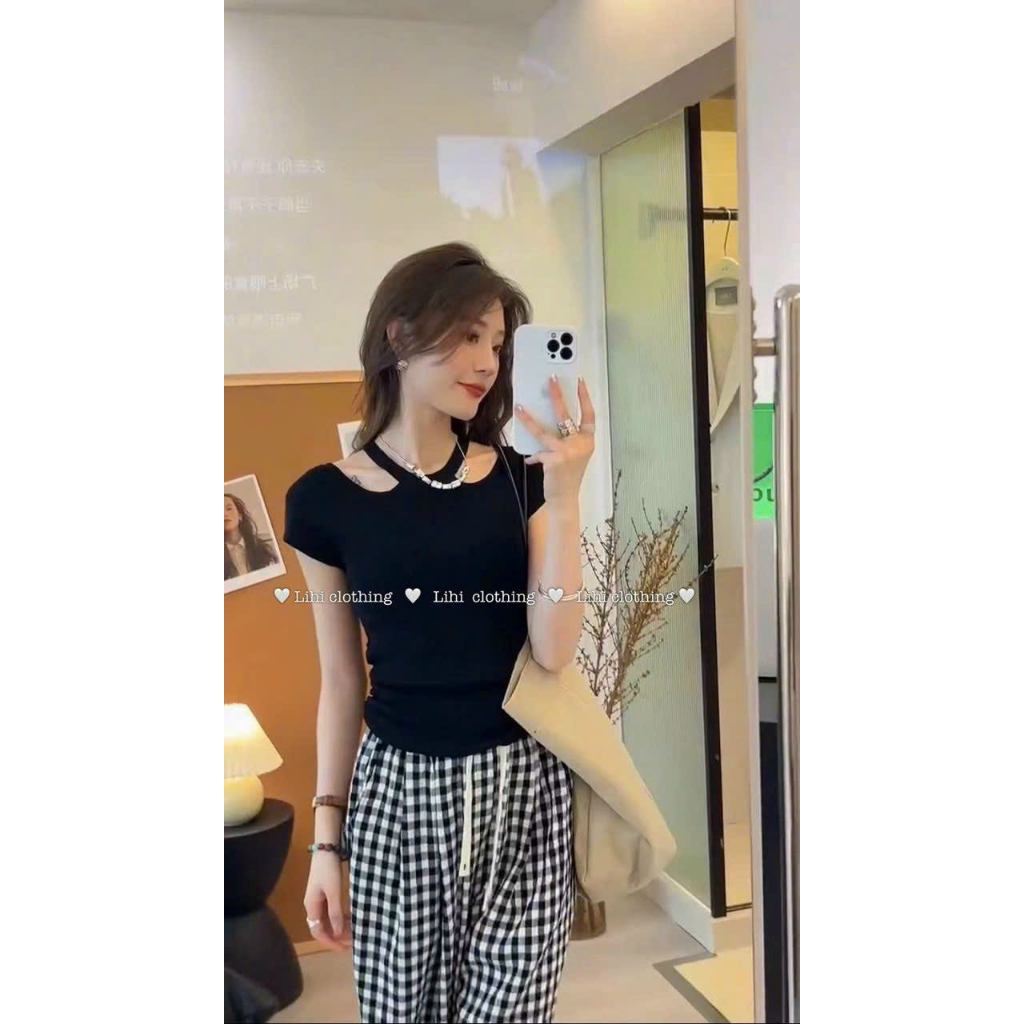 Áo len tăm tay hến dúm sườn hàng QCL1