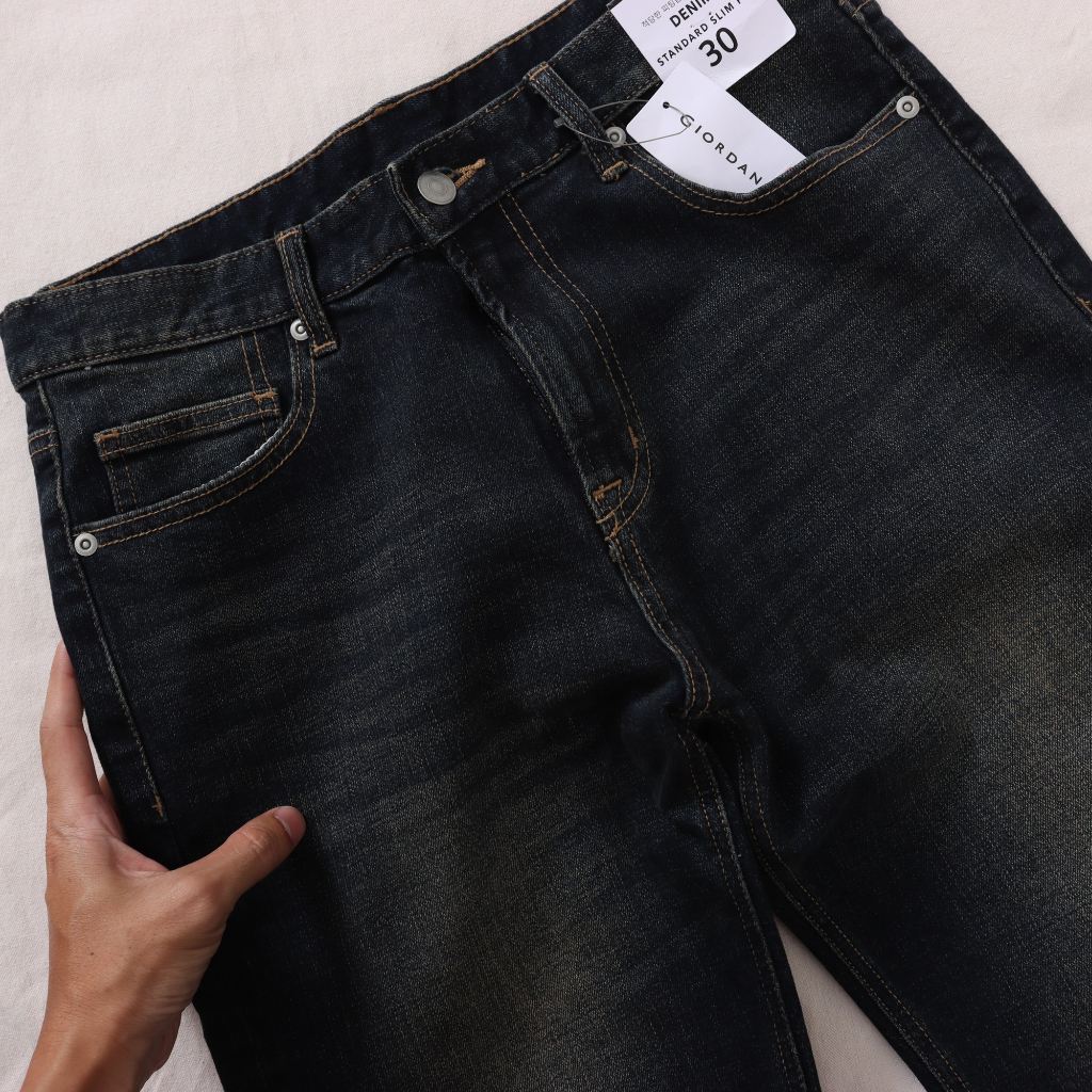 Quần jean dài nam VNXK, quần jean nam xuất dư Gior dan no, form dáng slimfit có size từ 55kg-85kg