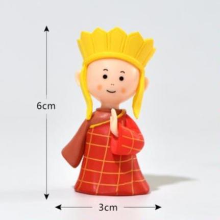 Mô Hình Tây Du Ký 5 Thầy Trò Đường Tăng, Tôn Ngộ Không, Cao 6cm, Mô hình Để Bàn Làm Việc, Decor Trang Trí
