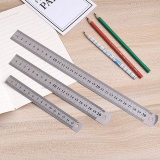 Thước kẻ sắt dài 15cm - 20cm - 30cm, được chia vạch với độ chính xác cao SUKADO