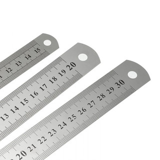 Thước kẻ sắt dài 15cm - 20cm - 30cm, được chia vạch với độ chính xác cao SUKADO