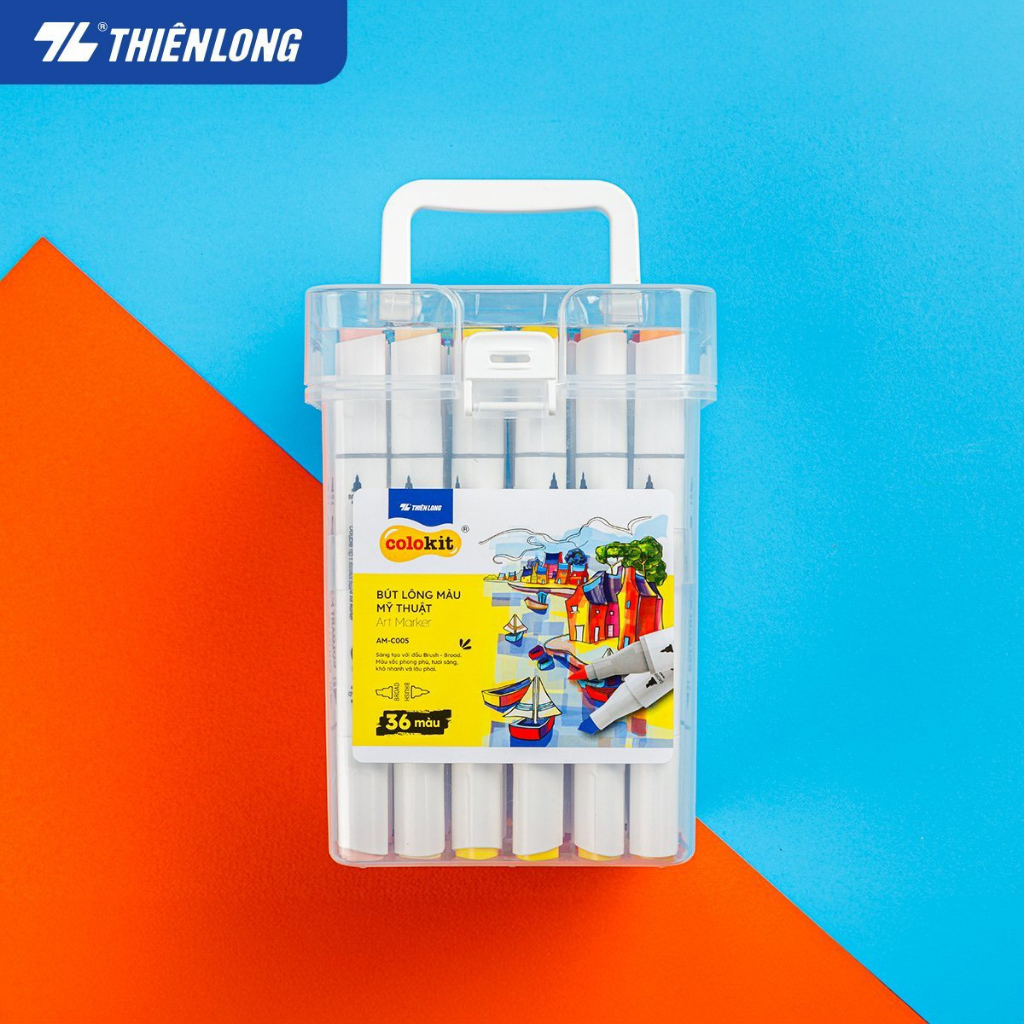 Bút dạ màu - bút marker 12/24/364/48 màu Thiên Long Colokit ART MARKER