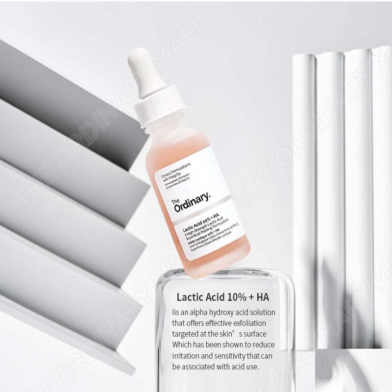 Serum the Ordinary Tẩy Da Chết Mụn Đầu Đen Tinh Chất Lactic Acid 10% + HA Mực Toner