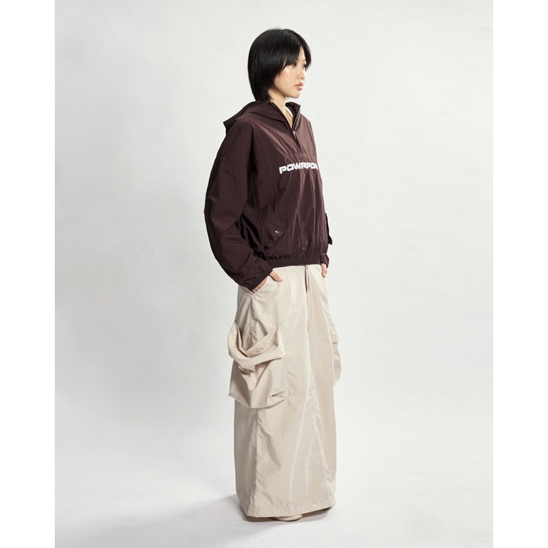 ÁO KHOÁC DÙ HALF ZIPPER HOODIE POWROFFICIAL