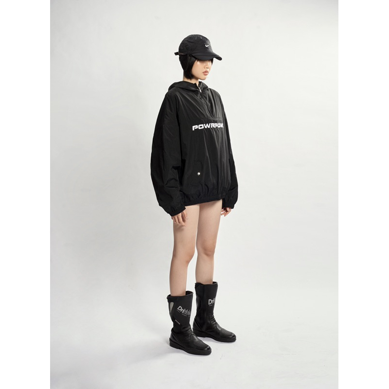 ÁO KHOÁC DÙ HALF ZIPPER HOODIE POWROFFICIAL