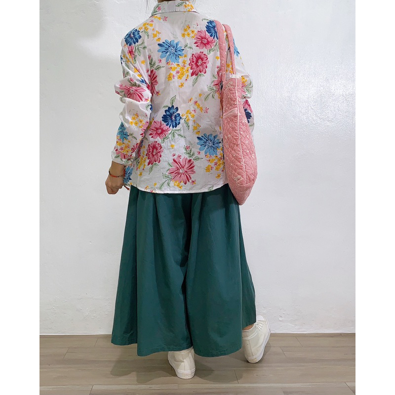 Áo xô hoa vintage cổ điển | Secondhand 2hand tuyển chọn | Instagram: maybay.2hand