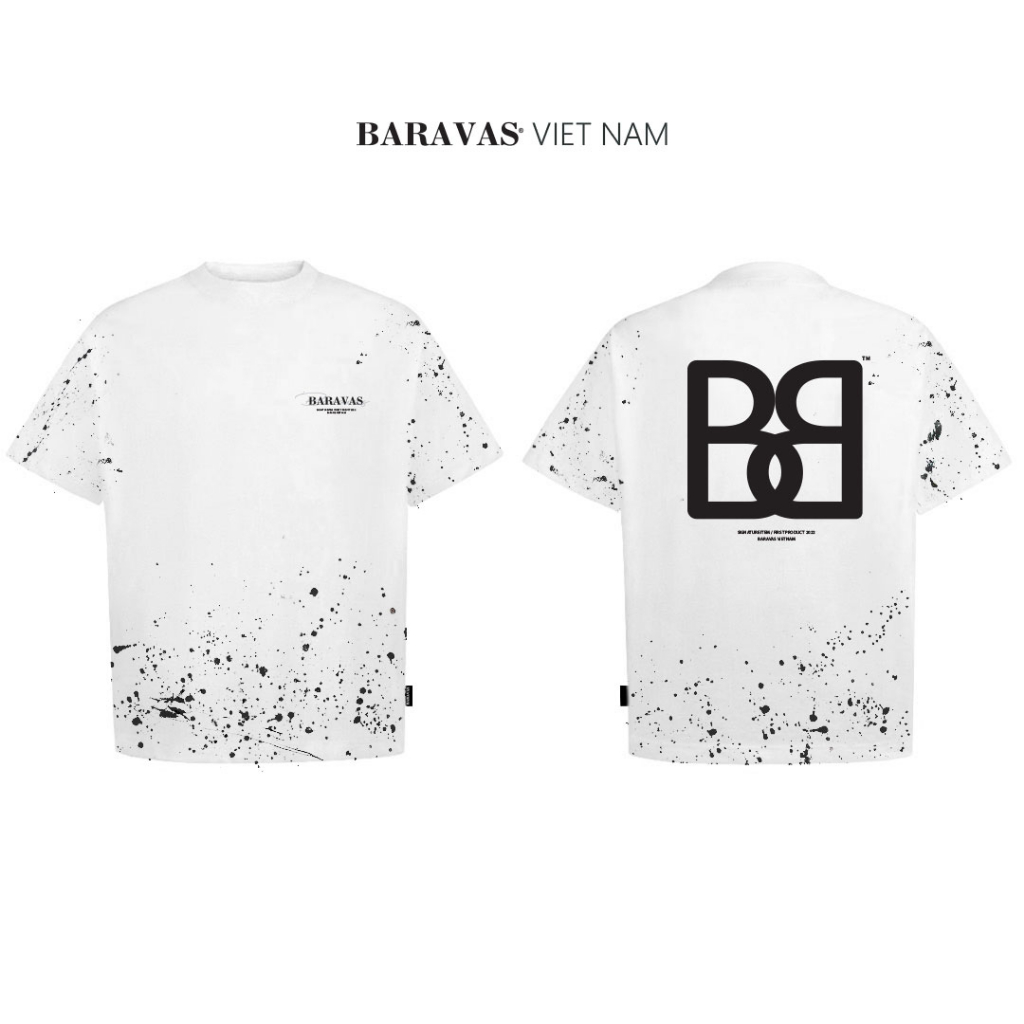 Áo thun BARAVAS Vẩy Sơn/ BLACK & WHITE