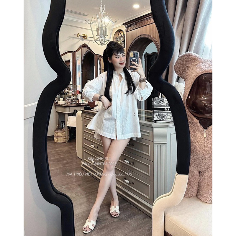 Áo Sơmi Đi O Nhăn Kim Anh Bùi