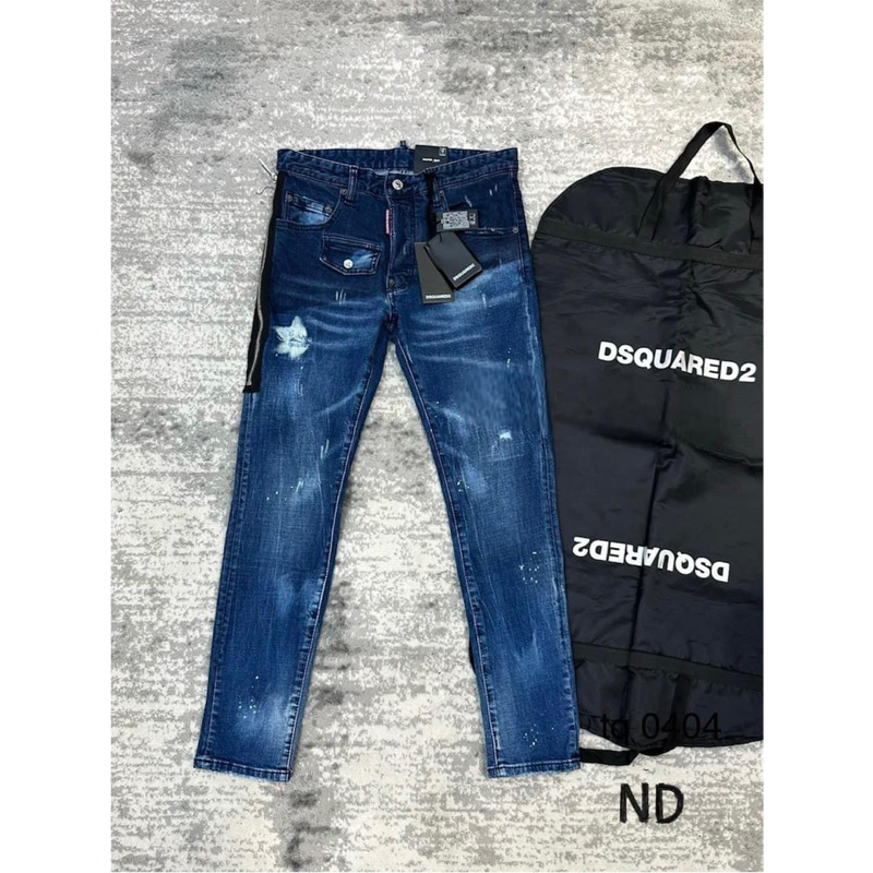 Quần Jeans DSQ2 khoá zip Hàng 4cuc Hàng Có Độ hoàn thiện Cao