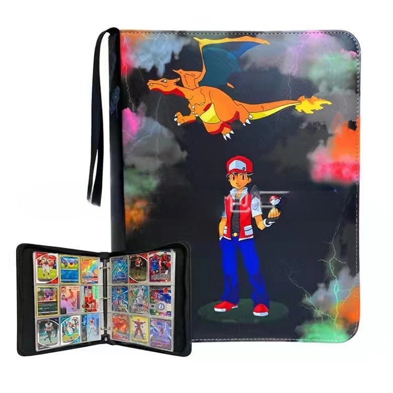 Sách Đựng Bộ Sưu Tập Thẻ Bài Pokemon , Khe Đựng 400 Thẻ TCG, Túi Da Cao Cấp, Bộ Sưu Tập Cho Bé