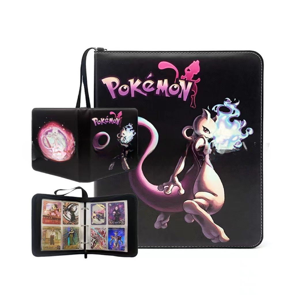 Sách Đựng Bộ Sưu Tập Thẻ Bài Pokemon , Khe Đựng 400 Thẻ TCG, Túi Da Cao Cấp, Bộ Sưu Tập Cho Bé