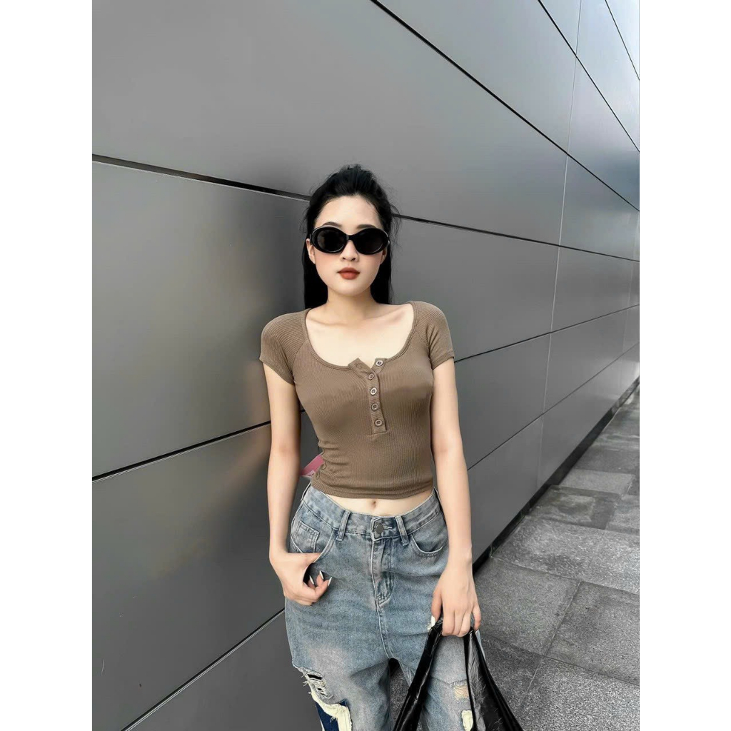 Áo len tăm crotop dáng ôm hàng QCL1