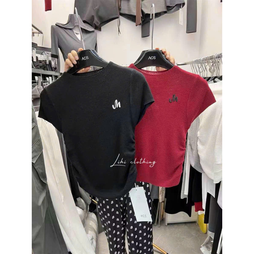 Áo cổ cao len tăm  dúm sườn hàng QCL1