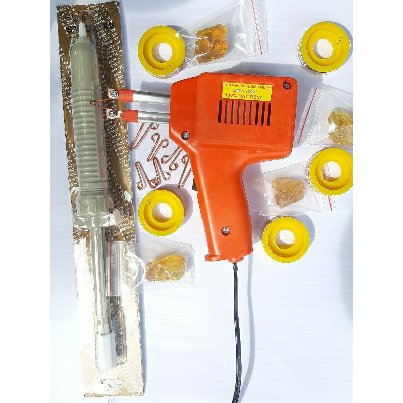 mỏ hàn xung 120w+hút thiếc ( tặng thiếc hàn,nhưa thông,mỏ đồng)