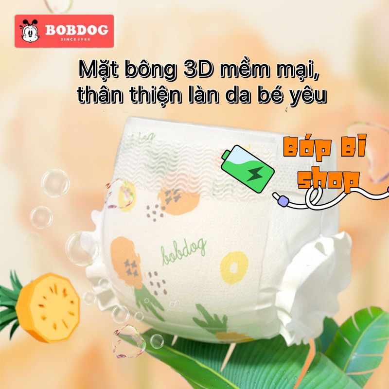 Tả quần em bé Bobdog Mềm mại khô thoáng  tã dán: S24,M22,L20,XL18   tã quần: L22,XL20,XXL18