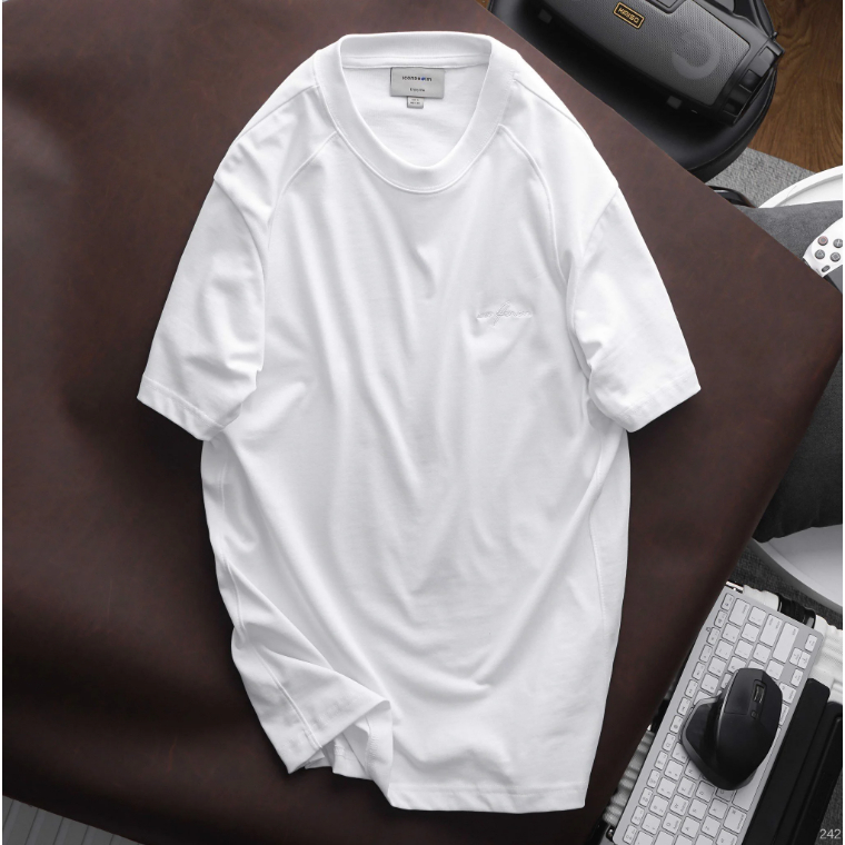 Áo thun nam Premium Cotton ICDN Basic chất liệu premium cotton mềm mại co giãn tối đa - ATID0242