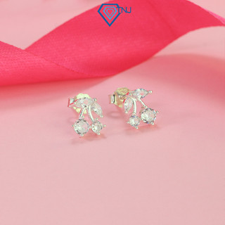  Khuyên tai bạc nữ chùm quả cherry đính đá xinh xắn TNJ JEWELRY bông tai bạc 925 cá tính BTN0230 - Trang Sức TNJ 