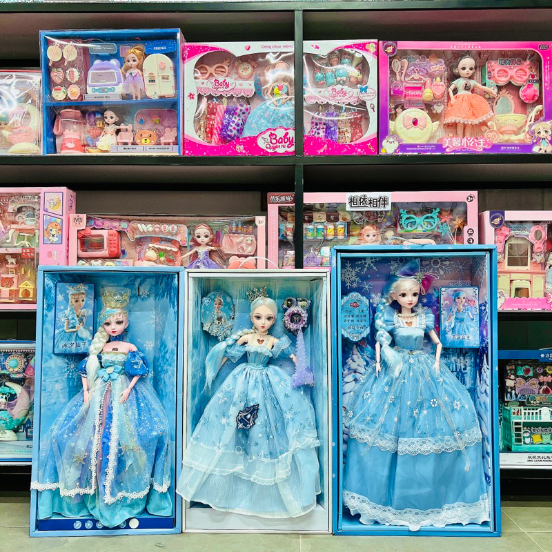 Búp bê công chúa Elsa cao 60cm, 70cm xinh đẹp cỡ lớn có nhạc, Quà tặng bé gái