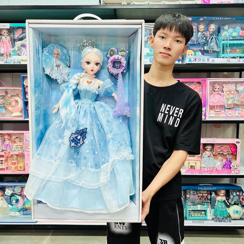 Búp bê công chúa Elsa cao 60cm, 70cm xinh đẹp cỡ lớn có nhạc, Quà tặng bé gái