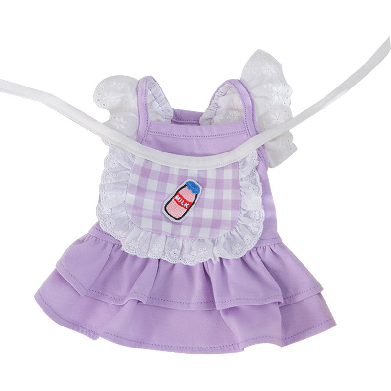 Váy đầm yếm ren bình sữa cho chó mèo