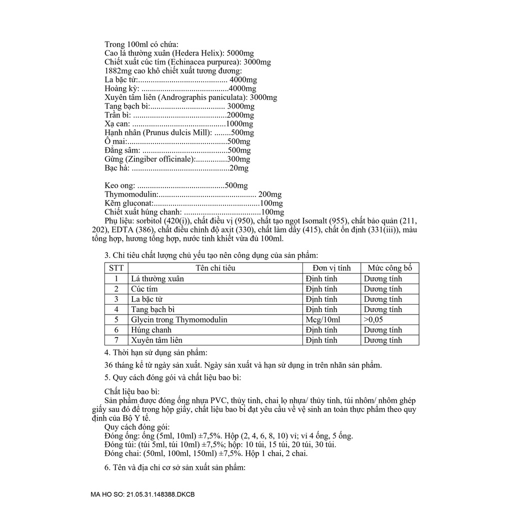 Siro ho cho bé(hộp 20 gói*10ml) HAPRO BOBBY, chiết xuất xuyên tâm liên, hoa cúc tím, tiêu đờm, bổ phế