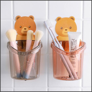 Cốc gấu đựng bàn chải, dán tường, đựng bàn chải đánh răng, để bàn chải đánh răng, đựng bàn chải