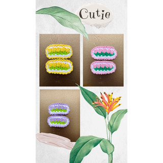 Kẹp tóc hoa tulip bằng len handmade