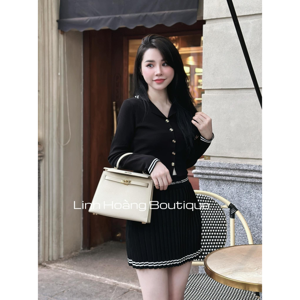 Set crotop buộc lưng chân váy tennis hàng QCL1