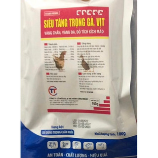 Siêu tăng trọng gà vịt 100gam
