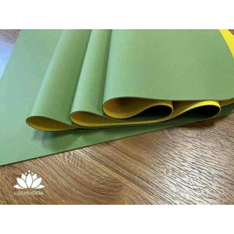 Thảm yoga du lịch louis yoga, khăn trải thảm 2 trong 1 cao cấp chống trơn trượt tặng kèm túi