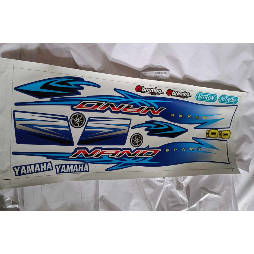 tem rời sirius nano xanh bạc dán xe xanh