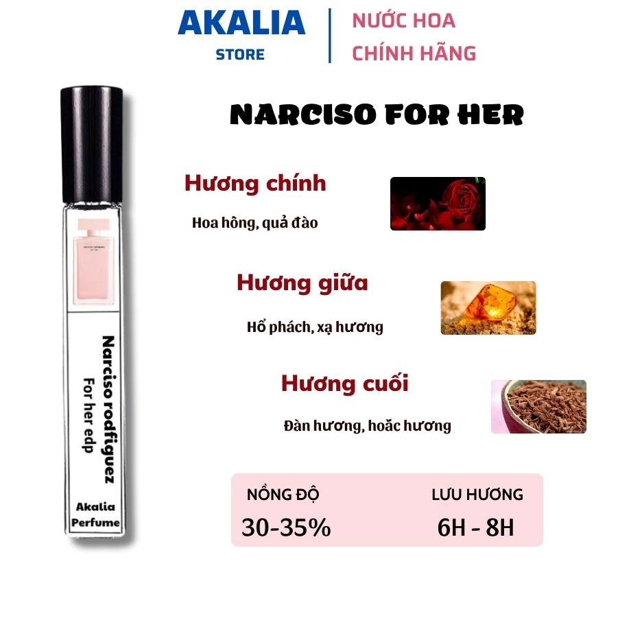 Nước hoa nữ Narciso hồng phấn chính hãng EDP chiết 10ml – Mẫu thử nước hoa nữ thơm lâu nhẹ nhàng quyến rũ cuốn hút | BigBuy360 - bigbuy360.vn