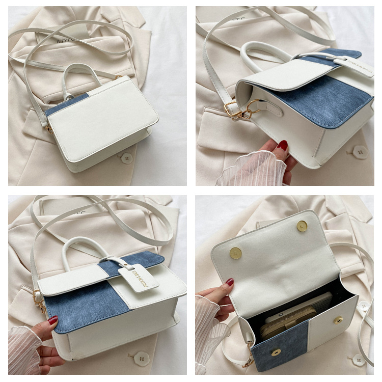 Túi xách nữ đeo chéo túi đi làm bình thường túi đeo vai đơn giản thời trang 2023 mới túi vuông nhỏ Món quà sinh nhật