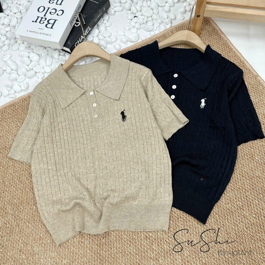 Áo len polo thêu ngựa hot