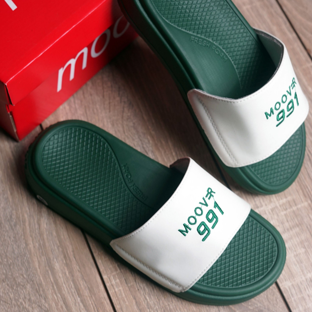 Dép quai ngang MOOVERCÁ THÊU 991 TÍNH NAM NỮ 4CM