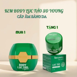 (Tặng kích trắng) Kem dưỡng trắng da Body Lục Tảo Soo Young
