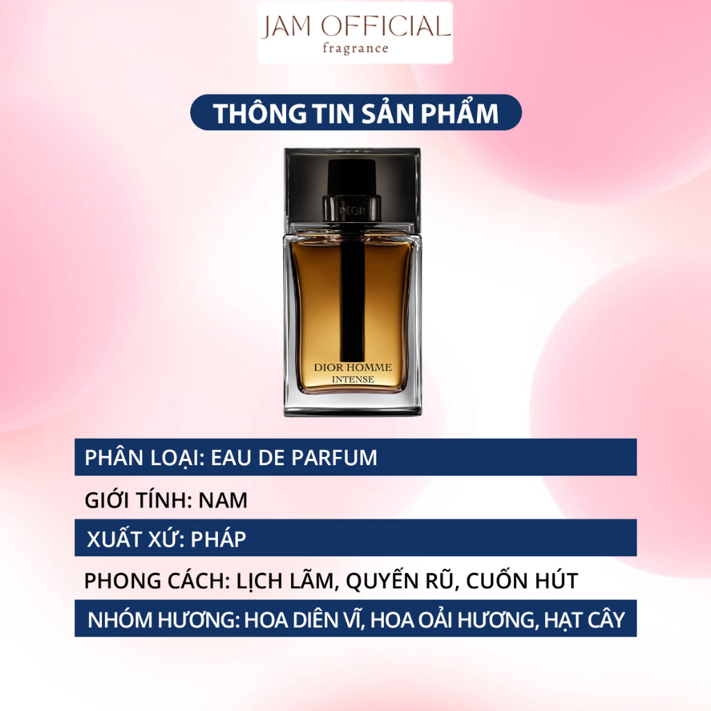 10ml Nước hoa Dior Homme Intense | Nước hoa Nam