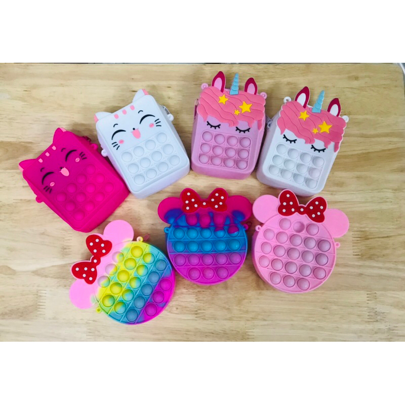 Túi đeo chéo silicon hình thú dễ thương