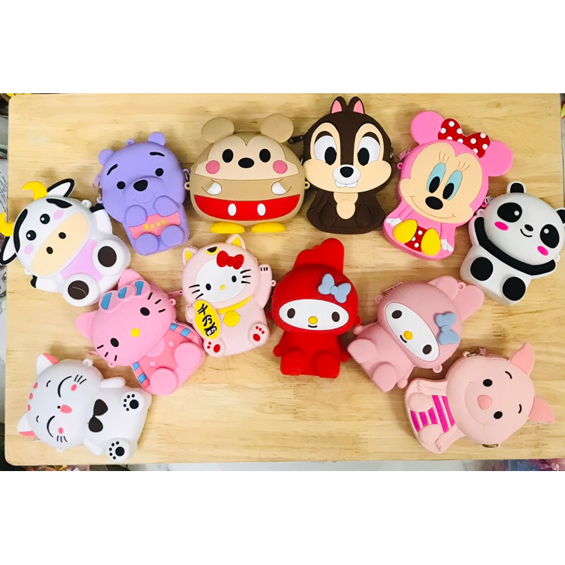 Túi đeo chéo silicon hình thú dễ thương