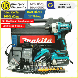 Máy siết bulong makita DF331 20v 10cell xanh dung lượng cao - động cơ không chổi than, 3 đèn led trợ sáng, lực bắn 420Nm