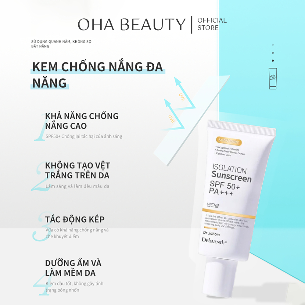 Kem chống nắng vật lý  Dr Johom 50+ PA+++